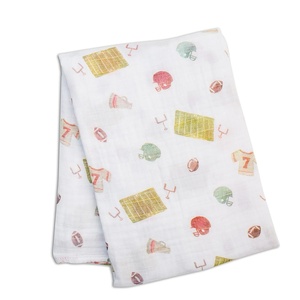 image:imageLulujo Baby Swaddle Blanket Unisex Softest 100 Cotton Muslin Swaddle Blanket Neutral Receiving Blanket for Girls amp Boys  47in x 47in JungleFootball