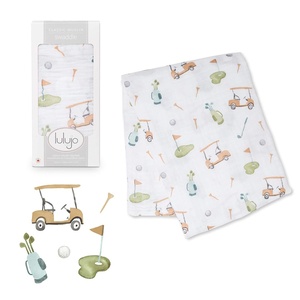 image:imageLulujo Baby Swaddle Blanket Unisex Softest 100 Cotton Muslin Swaddle Blanket Neutral Receiving Blanket for Girls amp Boys  47in x 47in JungleGolf