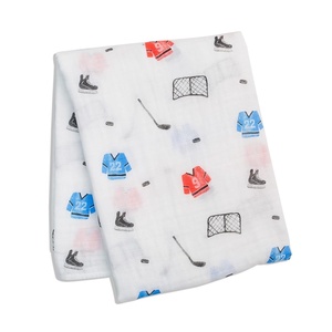 image:imageLulujo Baby Swaddle Blanket Unisex Softest 100 Cotton Muslin Swaddle Blanket Neutral Receiving Blanket for Girls amp Boys  47in x 47in JungleHockey