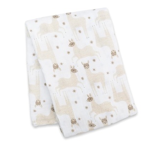 image:imageLulujo Baby Swaddle Blanket Unisex Softest 100 Cotton Muslin Swaddle Blanket Neutral Receiving Blanket for Girls amp Boys  47in x 47in JungleWhite