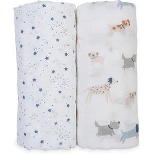 image:imageLulujo Baby Swaddle Blankets  Unisex Softest Breathable Cotton Muslin Swaddle Blanket Set  Neutral Receiving Blanket for Girls amp Boys  40in x 40in  Vintage Floral amp Dragonfly  2CountPuppy Dog  Stars