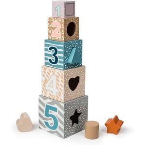 image:imageMary Meyer Leika Wooden Toys Nesting amp Stacking Blocks Montessori Toys for 18 Months Old Toddler Preschool Gifts 35 x 135Inches Woodland Animals